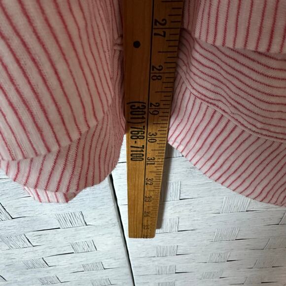 Soft surrounding women’s asymmetrical L sleeve t-shirt striped cozycore plus Sz - Picture 5 of 7